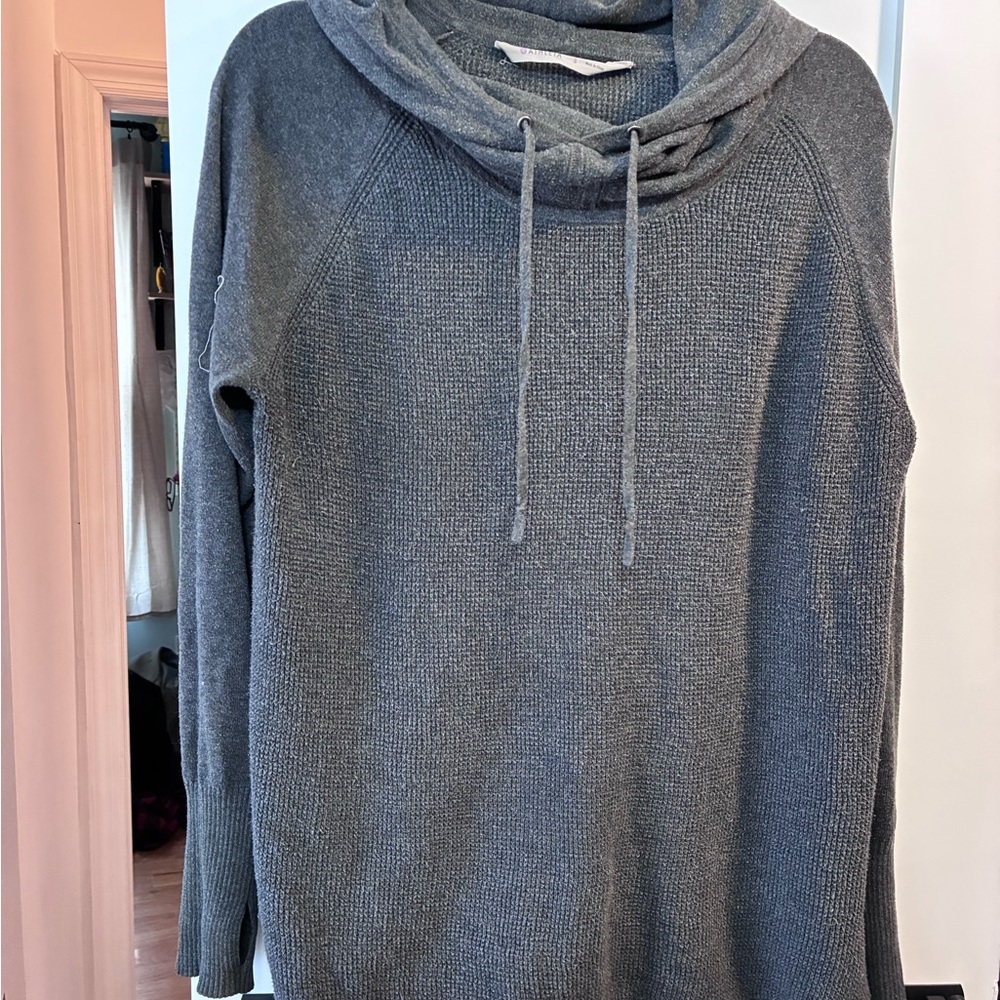 Athleta Charcoal Knit Hoodie